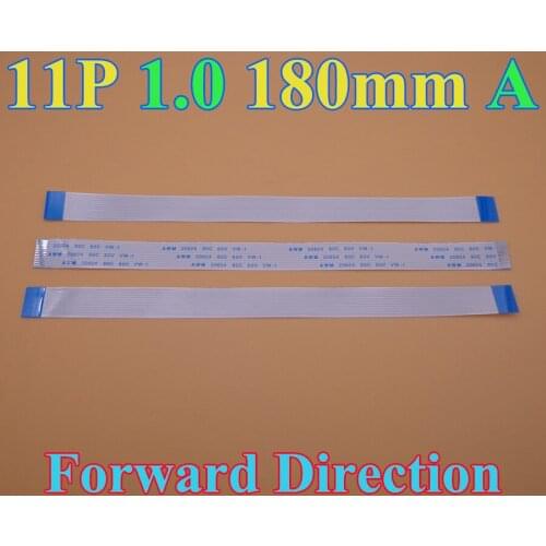 1-100pcs 11 pin Flat Switch Ribbon Flex Cable Power Button 11pin 1.0mm 18cm 180MM forward direction 11P Ribbon Flex Cable