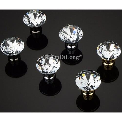 Elegant Luxury 20PCS European Crystal Kitchen Cabinet Door Handles Cupboard Wardrobe Drawer Wine Cabinet Pulls Handles and Knobs