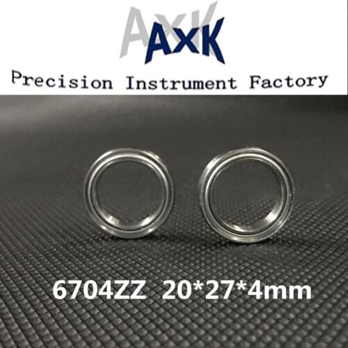 2019 Top Fashion Real 6704zz Bearing Abec-3 (10pcs) 20x27x4 Mm Thin Section 6704 Zz Ball Bearings 61704zz