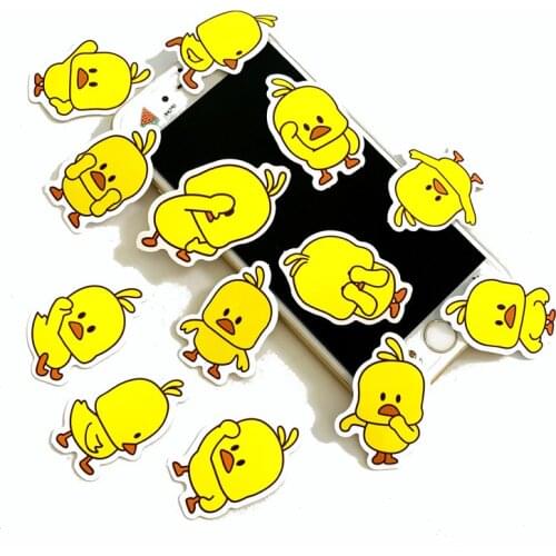30Pcs Cute Vsco Girl Little Yellow Duck Stickers Mini Decoration DIY Album Diary Scrapbooking Sticker Kawaii Stationery Decal LD