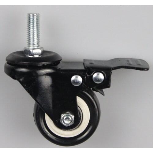 4Pcs1.5 inch Myhomera Furniture Caster Heavy Duty 200kg 40mm 360 Rotatable Screw Swivel Castor Wheels Trolley Rubber Protective