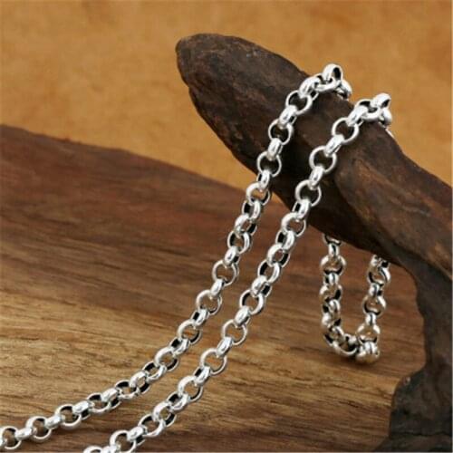 5mm Wide 100% Pure 925 Sterling Silver Round Chains Necklaces for Men Women Sterling Silver Necklace Accessories 18-32 inch
