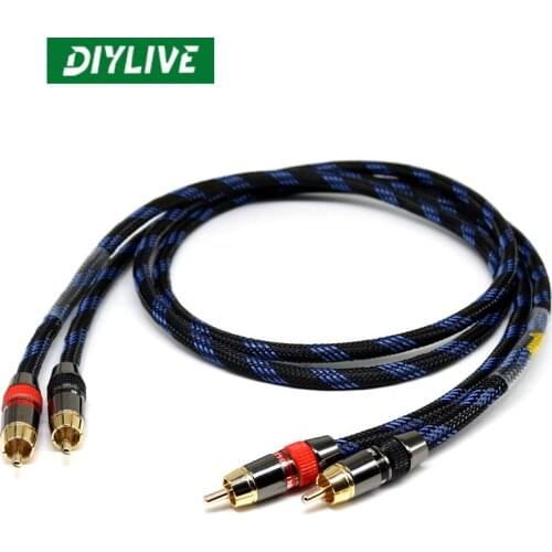 7N single crystal copper 2 core shielded signal line red and white power amplifier CD connecting line RCA fever sound wire