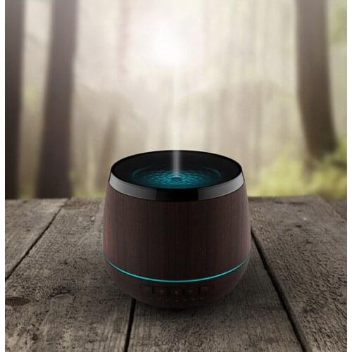 Aromatherapy Diffuser 200ml Bluetooth Speaker Ultrasonic Cool Mist Humidifier Waterless Auto Shut off Timer Adjustable Mist Mode