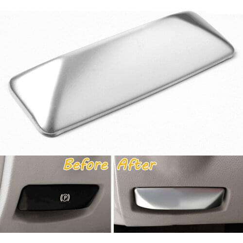BBQ@FUKA Car Electronic Handbrake Cover Trim Interior Car Styling Decor Sticker For Mercedes Benz E Class GLK260 W212 2010-2015