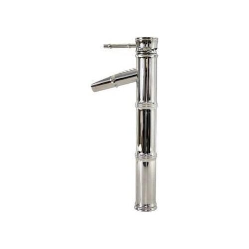 Free shipping polished chrome Bamboo Style Bathroom Vessel Sink Faucet