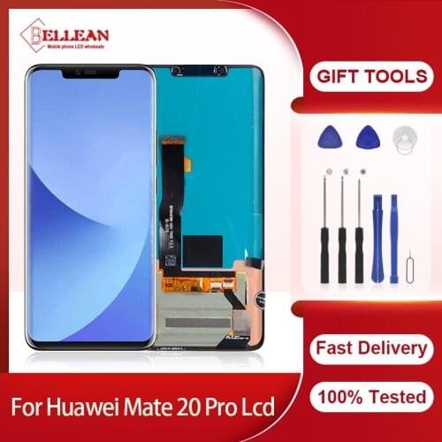 Catteny 6.39inch For Huawei Mate 20 Pro LCD With Touch Screen Digitizer Assembly LYA-L09 L29 Display With Frame Free Shipping
