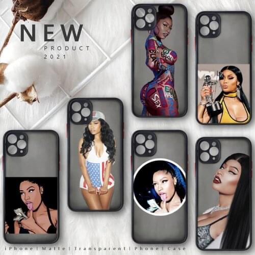 Nicki Minaj Phone Case Matte Transparent for iphone 11 12 pro mini XS XR X max 7 8 plus TPU Mobile bags funda shell coque cover