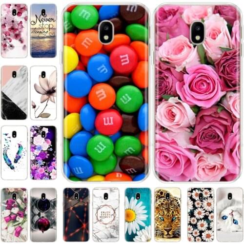 Painted TPU Case for Samsung Galaxy J5 2017 EU Version Flower Capa Phone Shell Bumper for Samsung J5 2017 J530 J530F Cover Funda