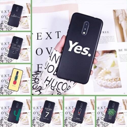 Flower Cactus Black Soft Back Cover For One Plus 7 7 Pro 6 6T 5 5T 3 3T Phone Case Silicone For OnePlus 3 3T 5 5T 6 6T 7 7 Pro