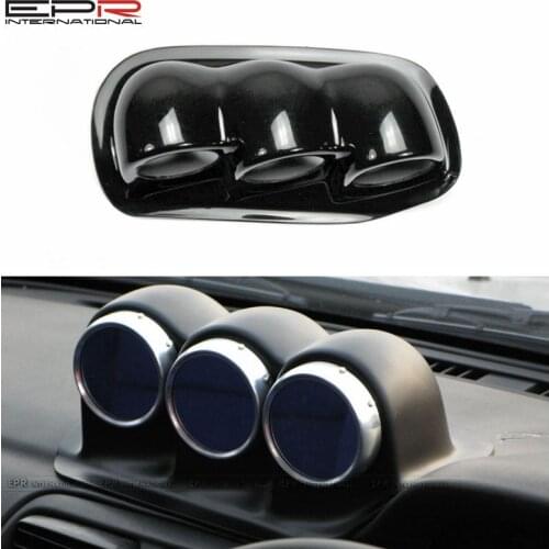Car Parts Fiber Glass Dash Mount Triple Gauge Pod 60mm For S14 Uras Type Interior Body Kit (RHD)