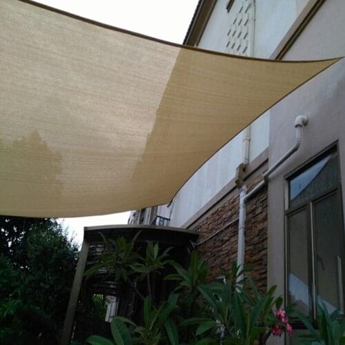 3.6 x 3.6 M/pcs Square Sun Shade Sail 95% shading UV protection HDPE net for garden shades net awning