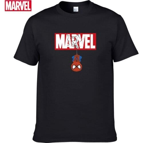 Marvel The Avengers Spider Man t-shirt Comfortable Breathable 100% cotton Fashion Anime Summer Tops Men t-shirt #124