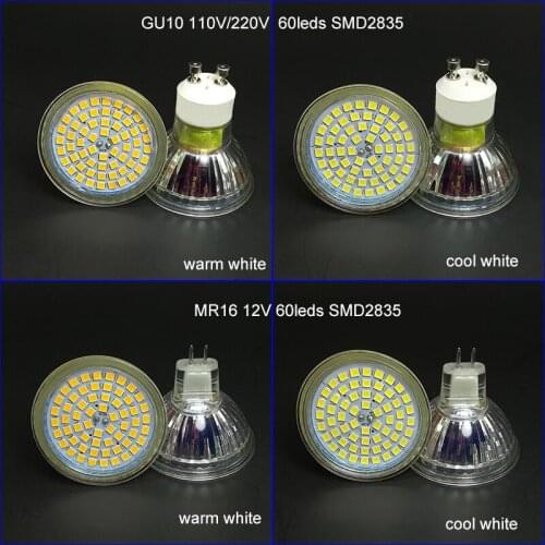 Gu10 led lamps spotlight replace 50W 35W halogen bulb 5W warm white led spotlights lamp bathroom lampada Cool white