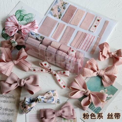 Random Mixed 100g/lot 6-40mm Grosgrain/Organza/Satin Ribbon Lace DIY Headwear Wrapping Wedding Decorative