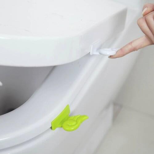 Hot Sale Portable White 1PC New Toilet Cover Lifter Wing Shaped Cute Home Supplies Toilet Seat Green Bathroom Cartoon
