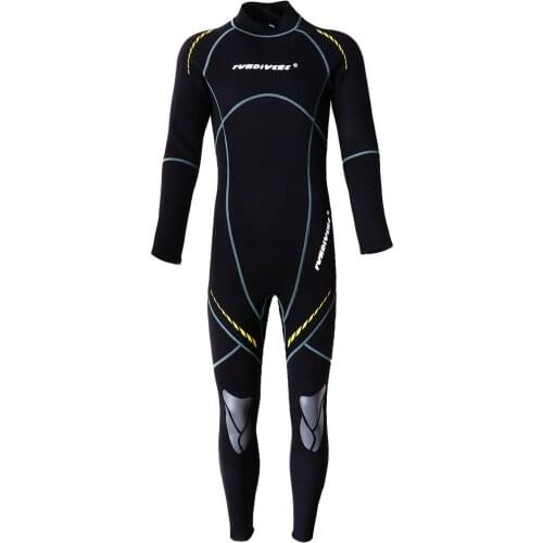 3mm Men Wetsuit Full Suit Diving Swimming Jumpsuit Guard Black