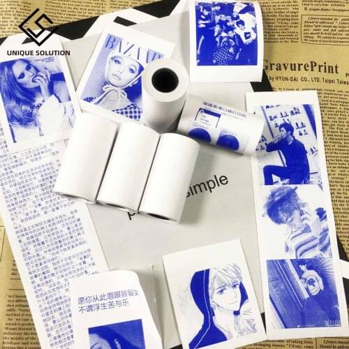 New Product for MEMOBIRD PAPERANG Display Blue Sticker Thermal Paper Sticker 57*30 Stickers Label Paper 2 Volumes to Send