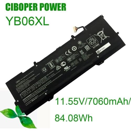 CP Original Laptop Battery YB06XL 11.55 84.08WH For x360 15-ch000 15-ch004na 15-CH011DX 15-CH005NG HSTNN-DB8V AKKU