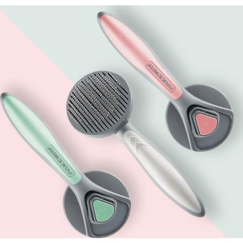 High Quality Pet Comb Self Cleaning Brush Professional Grooming Brush for Dogs and Cats Pet Glove Dog Bath Cat Cleaning Supplies