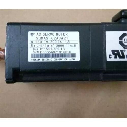 Used Tested Working SGMAS-C2ACA21 AC SERVO MOTOR