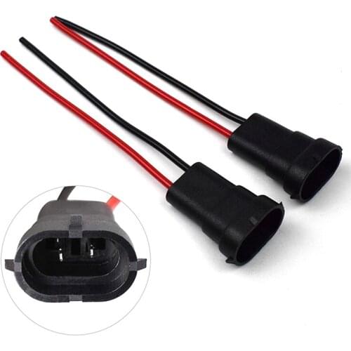 Waterproof H11 H9 H8 880 H16JP Plug Wire Base Bulb Socket Cable Auto Parts