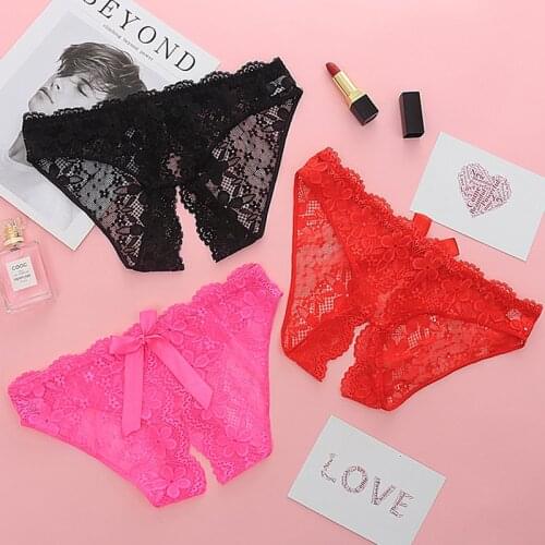 Women Underwear Transparent Lace Panties Woman Briefs Sexy Lingerie Femme Low Waist Underpants For Female Panty