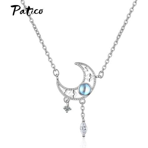 Simple 925 Sterling Silver Pendant Necklaces Clear Cubic Zirconia Crystal Charm Neckalce For Women Wedding Party Jewelry Bijoux