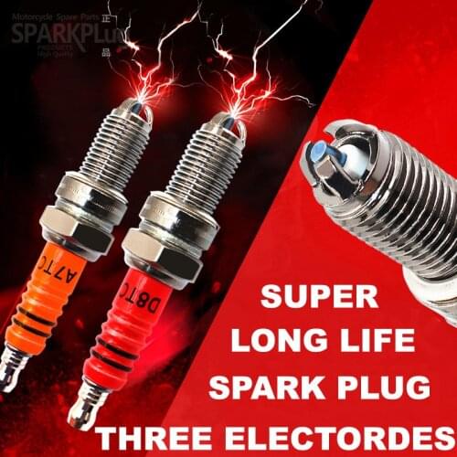 1pc High Performance Motorcycle Iridium 10mm Spark Plug D8TJC For 50CC-150CC For Atv GY6 50cc 110cc 125cc 150cc Motorcycle Plug