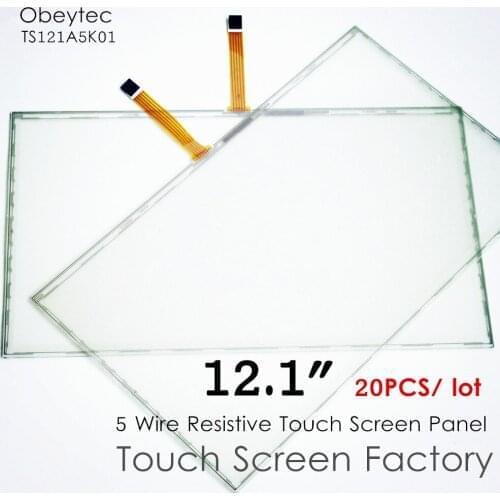 20PCS! Obeytec 12.1" 16:10 Five-Wire touch panel, Resistive touchscreen, AA 261.1*163.2 mm, TS121A5K01