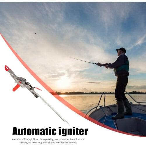 Anti-rust Spring Throwing Pole Fishing Rods Bracket Ground Insertion Collapsible Automatic Pole Lifter Fishing Supplies