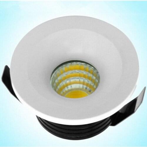 Free Shipping Super led recessed micro miniature small adjustable mini 5W LED downlight COB dimmable down light AC85-265V