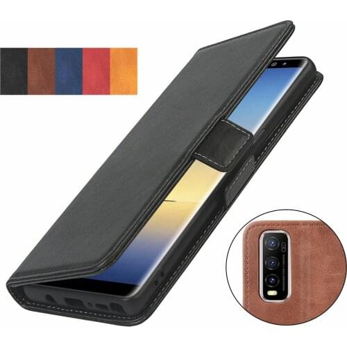 Pu leather Fitted Case for VIVO Y70S card holder Wallet Cover Short-buckle Flip book holster protective phone bag case GG