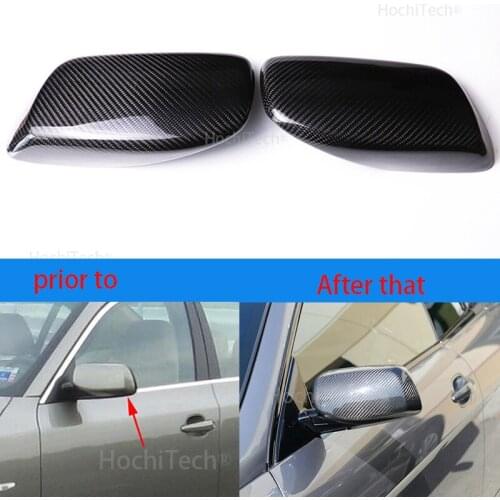 For BMW 5 series E60 E61 BMW 6 series E63 645Ci 630i 650i E64 Real carbon fiber mirror cover mirror decoration accessories