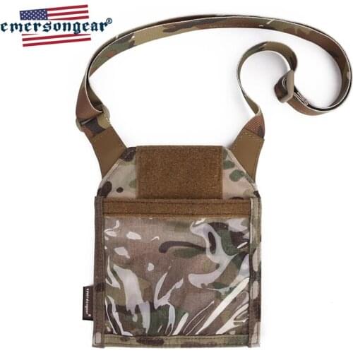 Emersongear Card Holder Tactical Name Card Certificate Holder Passport Holder Lightweight Mesh Pocket With Nylon Strap