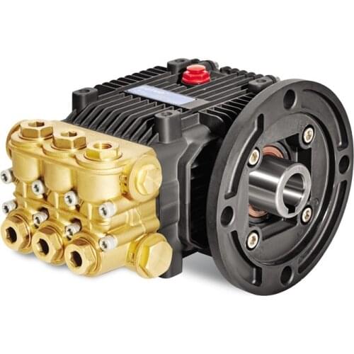 HB Brass Triplex Plunger 85C dgree hot water Washing Pump for washer 8-15L/min 100bar