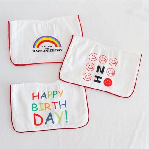 Summer Baby Bibs Newborn Accessories Bandana Bibs Infant Bibs Burp Cloths Cotton Kids Feeding Muslin Bib Baberos Bebe Algodon