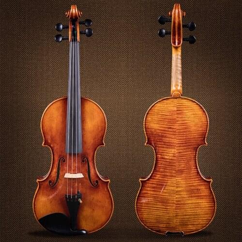 Master violin,copy of Stradivari violin European wood 4/4 strong and deep tone.Free shipping! Despiau bridge! Violin case