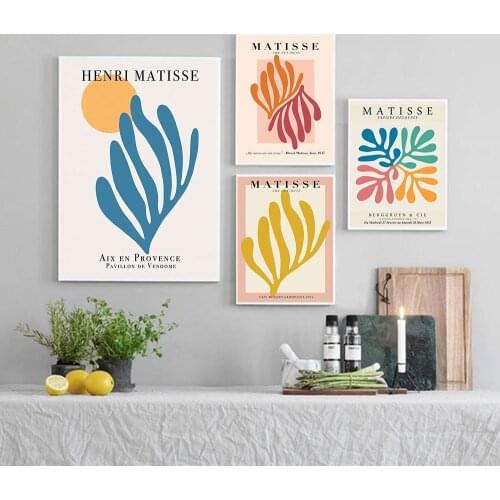 Mattis Flowers Nordic Abstract Tropical Plant Art Living Room Decor Wall Decoration