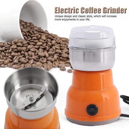 Multi-functional EU Plug 220V Coffee Grinder Tools Grinding Bean Herbs/Spices/Nuts/Grains/Coffee Kitchen Electric R1G8