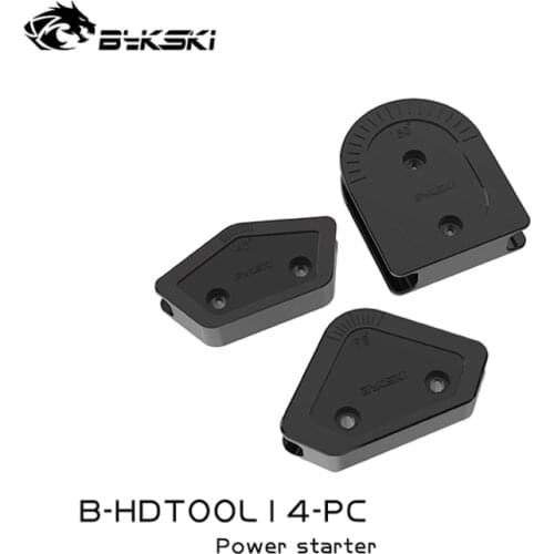 Bykski ABS Multi-angle use for 12mm/14mm/16mm Outner Diameter Hard Tube Elbow Mold 3pcs/Set Bend Tool kit for OD12/14/16mm Pipe