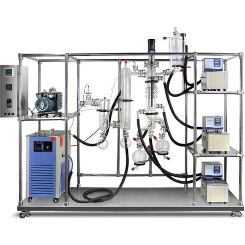 ZOIBKD Turnkey Solution Short Path Wiped Film Evaporator Molecular Distillation Glass Short Path Molecular Distillation Kit