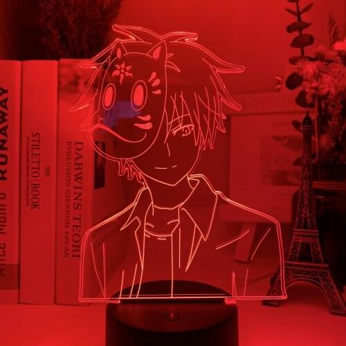 Anime 3d Lamp Bedroom Decor Nightlight Kids Child Toys Shape Birthday Gift Manga Led Table Night Light Bedside Christmas Indoor