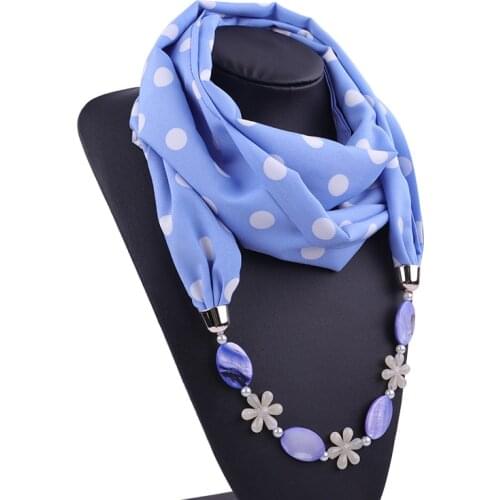 2020 NEW Arrival Jewelry Statement Necklace Pendant Scarf Women Bohemia styel Neckerchief Foulard Femme Accessories Hijab Stores