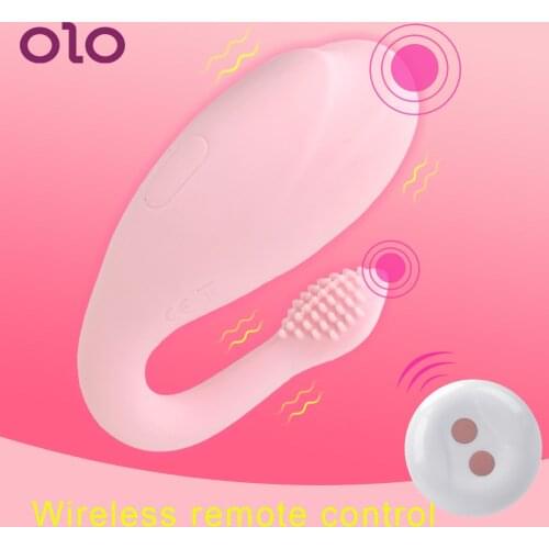 OLO Silicone 10 Speeds Whale Jump Egg Vibrator Clitoris Stimulate Female Masturbator Sex Toys for Women Wireless Remote Control