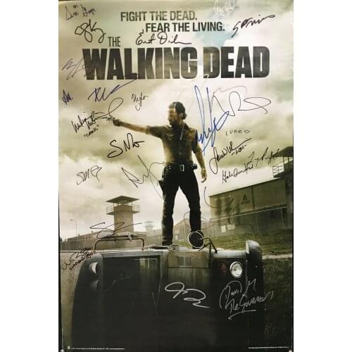 The Walking Dead AMC TV Show Signed Art Film Print Silk Poster Home Wall Decor 24x36inch