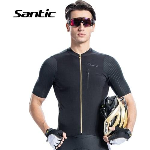 Santic 2018 Pro Team Cycling Jersey Men Short Sleeve Racing Road Bike Jersey Shirt Quick Dry Bicycle Jersey Maillot Ciclismo