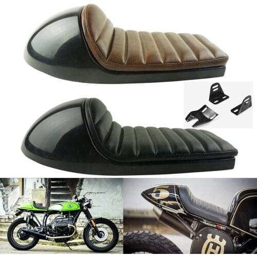 Cafe Racer Seat Retro Seat Pan Base Vintage Saddle Scrambler Cushion Vintage Motorcycle Seat for BMW Triumph Bonneville Honda
