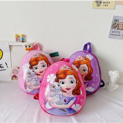 Disney Sophia Girls Cartoon Bag For School Children Orthopedics Backpack Boy Girl Kindergarten Book Bag