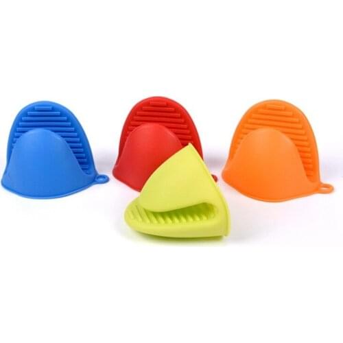 1pcs Baking Oven Mitts Microwave Thicken Silicone Oven Glove Insulation Non Stick Anti-slip Grips Bowl Pot Clips Kitchen Gadgets